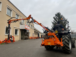 braccio decespugliatore idraulico con barra falciante potasiepi per trattore mod falco