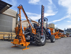 braccio decespugliatore idraulico con barra falciante potasiepi per trattore mod falcow