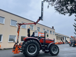 braccio decespugliatore idraulico con barra falciante potasiepi per trattore mod falco h