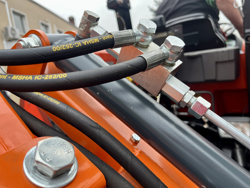 braccio decespugliatore idraulico con barra falciante potasiepi per trattore mod falco h