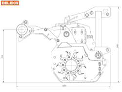 trinciatrice serie pesante spostabile universale a mazze per trattore gorilla 220