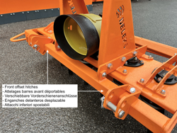 erpice rotante con rullo per trattore kr 120r