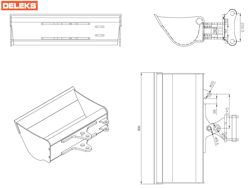 benna fossi per miniescavatore s100 800s30