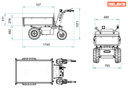 motocarriola elettrica xe500hel