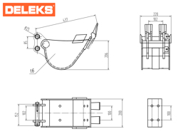 benna per miniescavatore bhb 200