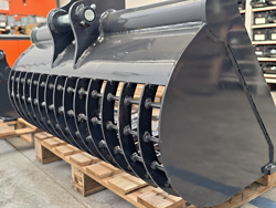 benna grigliata per miniescavatore s280 100st