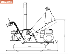 biotrituratore a scoppio dk 1000t