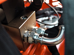 braccio decespugliatore idraulico per trattore trincia o barra tosasiepi mod airone