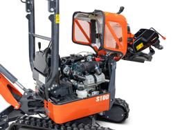 miniescavatore compatto motore kubota s100a