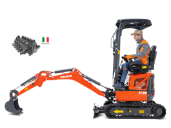 miniescavatore compatto motore kubota s100