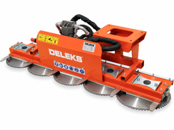 barra idraulica 5 dischi per escavatori e tagliasiepi cutter5