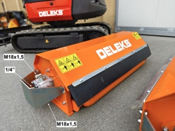 trincia rovi per miniescavatore da 80cm decespugliatore idraulico mod ar 80
